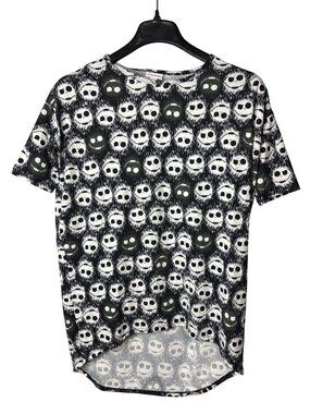 LuLaRoe Irma Top XXS High Low Disney Nightmare Before Christmas Jack Skellington